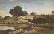 Charles-Francois Daubigny The Flood-Gate at Optevoz (mk05) Sweden oil painting artist